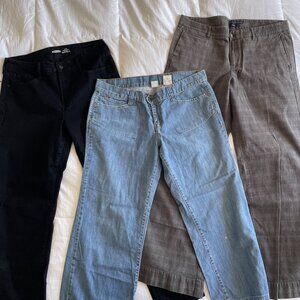 Bundle of size 12 Pants/Jeans: GAP, Lucky Brand, Old Navy